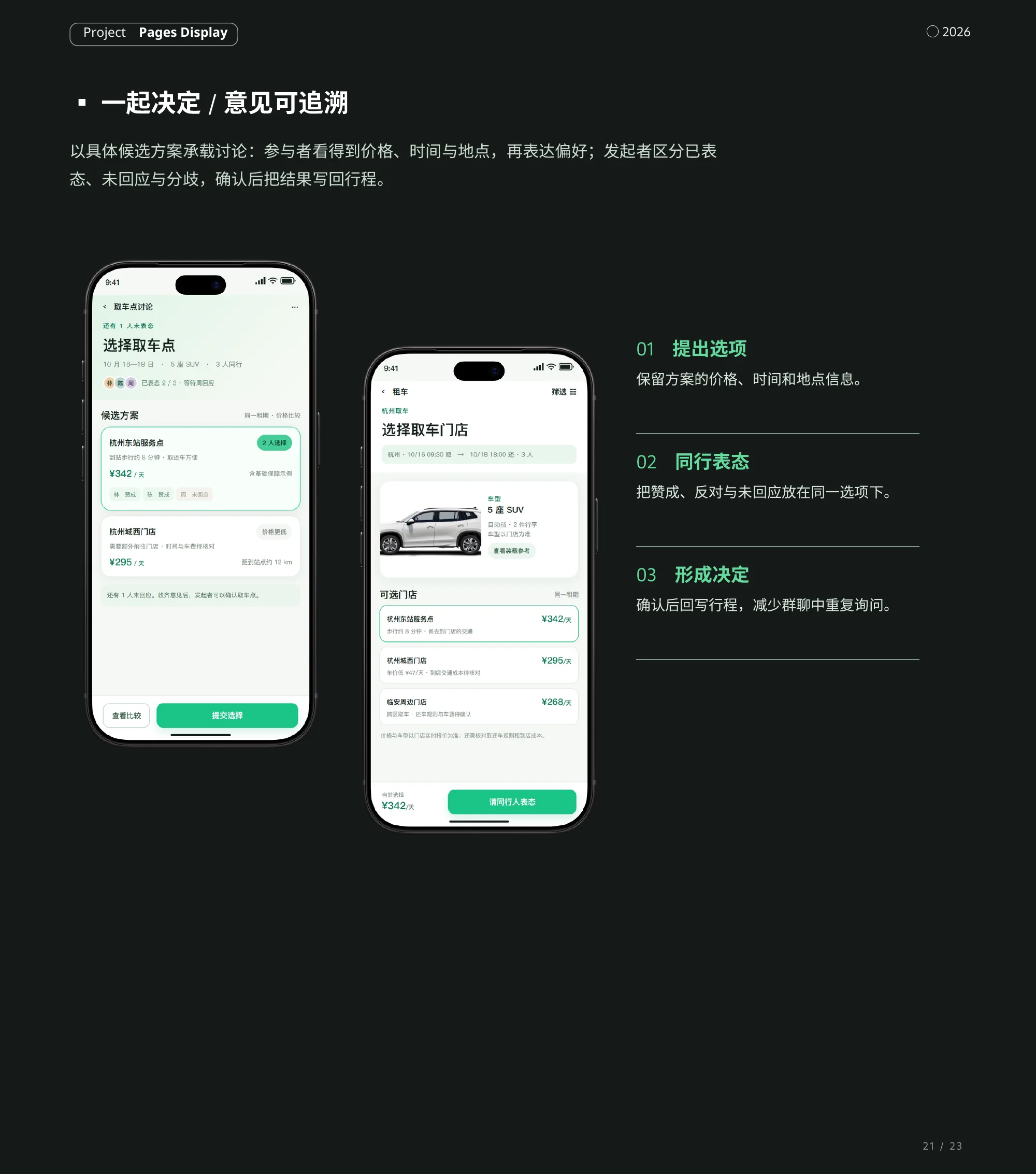 同行程作品集：一起决定